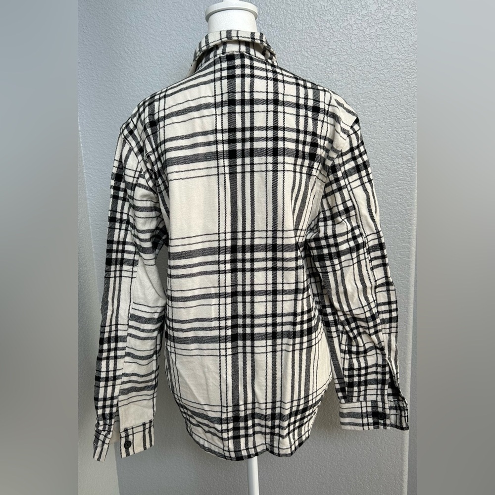 ZARA Shirt in Black and Cream SIZE M - Picture 2 of 7